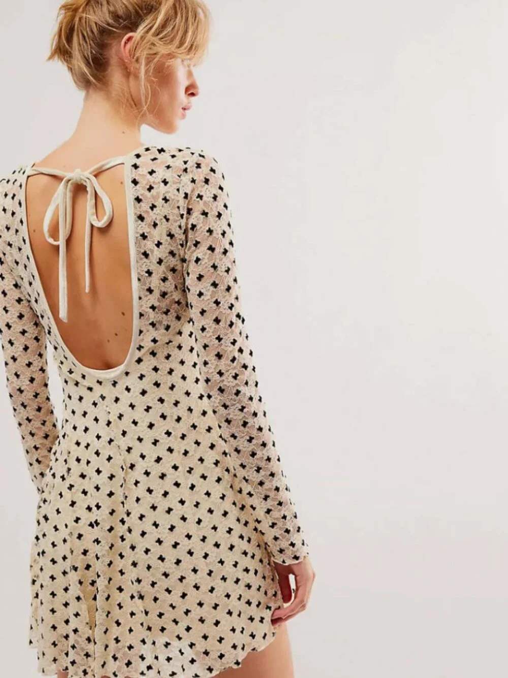 Free People low back lace dress